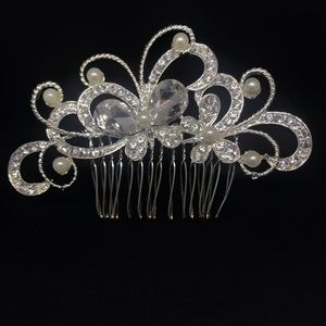 Beautiful butterfly hair comb for weddings, updos